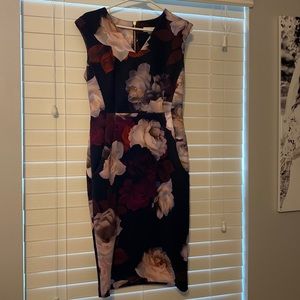 Black floral dress